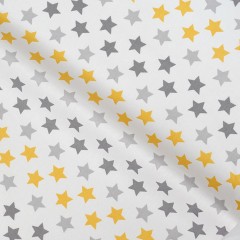 звезды желтые серые на белом