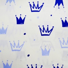 синие голубые короны на белом