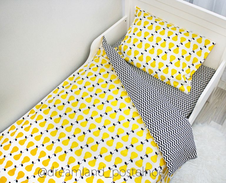 1,5-спальное постельное белье "Желтые груши"